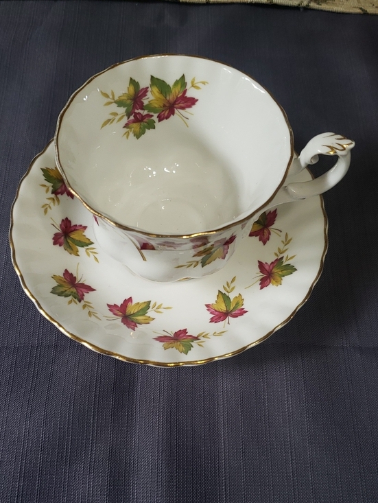 Royal Albert Other - ROYAL ALBERT "FROM SEA TO SEA" CANADA FOOTED CUP & SAUCER